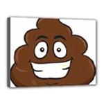 Emoji Poop Canvas 16  x 12  (Stretched)