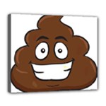 Emoji Poop Deluxe Canvas 24  x 20  (Stretched)