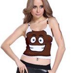 Emoji Poop Spaghetti Strap Bra Top