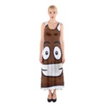 Emoji Poop Full Print Maxi Dress