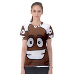 Emoji Poop Women s Sport Mesh Tee