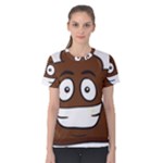 Emoji Poop Women s Cotton Tee