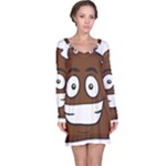 Emoji Poop Long Sleeve Nightdress