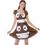 Emoji Poop Cap Sleeve Dress