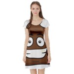 Emoji Poop Short Sleeve Skater Dress