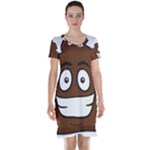 Emoji Poop Short Sleeve Nightdress