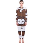 Emoji Poop Hooded Jumpsuit (Ladies)