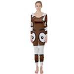 Emoji Poop Long Sleeve Catsuit