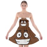 Emoji Poop Strapless Bra Top Dress