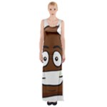 Emoji Poop Maxi Thigh Split Dress