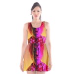 yellow purple clown Scoop Neck Skater Dress