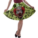 weed clown  A-line Skater Skirt