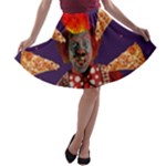 clown crazy A-line Skater Skirt