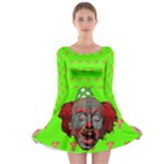 gffggg Long Sleeve Skater Dress