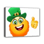 St patricks Emoji  Canvas 10  x 8  (Stretched)