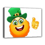 St patricks Emoji  Canvas 16  x 12  (Stretched)