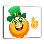 St patricks Emoji  Canvas 20  x 16  (Stretched)