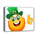 St patricks Emoji  Deluxe Canvas 14  x 11  (Stretched)