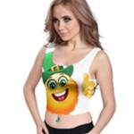 St patricks Emoji  Crop Top