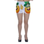 St patricks Emoji  Skinny Shorts