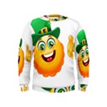 St patricks Emoji  Kid s Sweatshirt