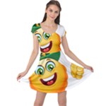 St patricks Emoji  Cap Sleeve Dress