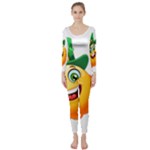 St patricks Emoji  Long Sleeve Catsuit