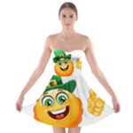 St patricks Emoji  Strapless Bra Top Dress