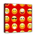 Red Emoji Mini Canvas 8  x 8  (Stretched)