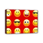 Red Emoji Mini Canvas 7  x 5  (Stretched)