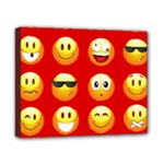 Red Emoji Canvas 10  x 8  (Stretched)