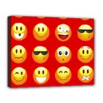 Red Emoji Canvas 14  x 11  (Stretched)