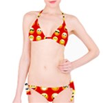 Red Emoji Bikini Set