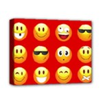 Red Emoji Deluxe Canvas 14  x 11  (Stretched)