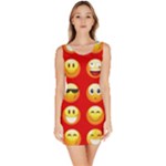 Red Emoji Bodycon Dress