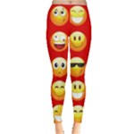 Red Emoji Leggings 