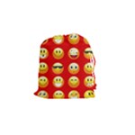 Red Emoji Drawstring Pouch (Small)