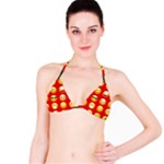 Red Emoji Bikini Top