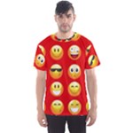 Red Emoji Men s Sport Mesh Tee