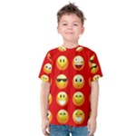 Red Emoji Kid s Cotton Tee