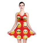 Red Emoji Reversible Skater Dress