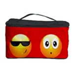 Red Emoji Cosmetic Storage Case