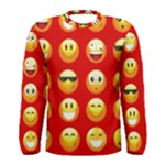 Red Emoji Men s Long Sleeve T-shirt