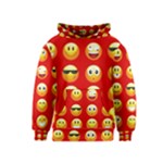 Red Emoji Kid s Pullover Hoodie