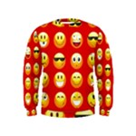 Red Emoji Kid s Sweatshirt