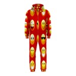 Red Emoji Hooded Jumpsuit (Kids)