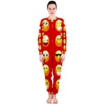 Red Emoji OnePiece Jumpsuit (Ladies)