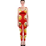 Red Emoji OnePiece Catsuit