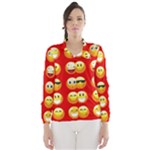 Red Emoji Wind Breaker (Women)