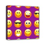 Purple Emoji Mini Canvas 6  x 6  (Stretched)